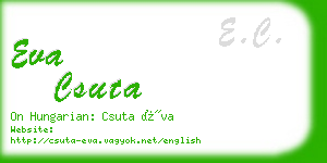 eva csuta business card